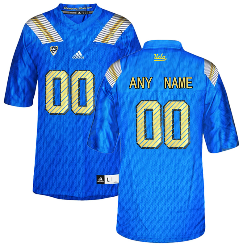 Men UCLA Bruins Customized College Football Authentic Jersey Blue